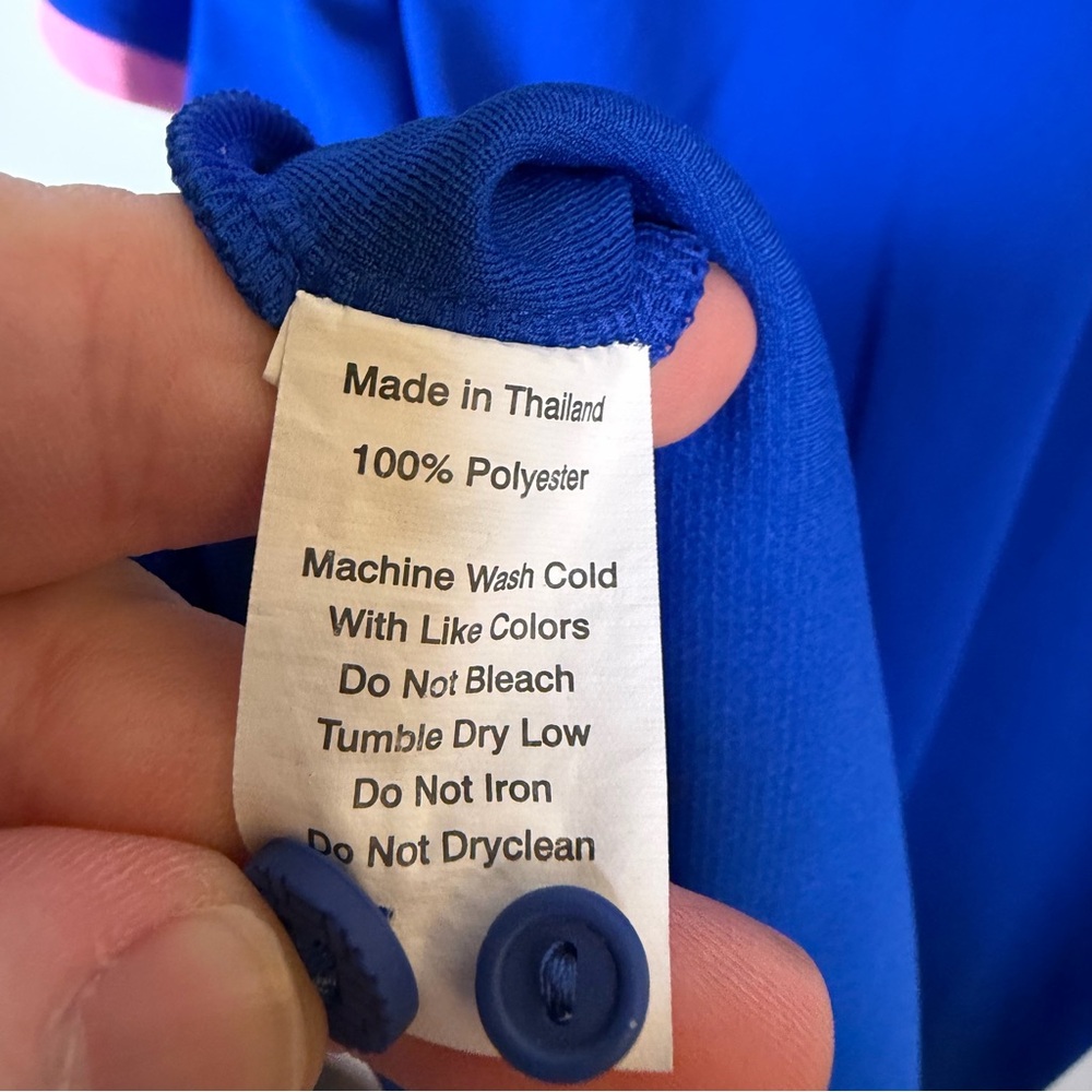 Twillory Athleisure Polo Shirt Blue Size XXL Performance Golf Stretch Preppy - Picture 6 of 6